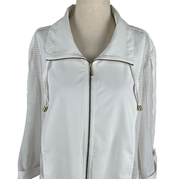 Zengery by Chicos White Light Weight Jacket - Picture 3 of 12